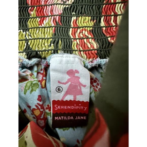 Matilda Jane Vintage Serendipity Blue Brown Floral Bowie Roundabout Halter Top 6 - Picture 6 of 10